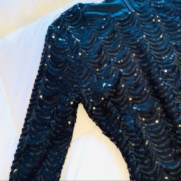 NWT LULU’S Black sequin bodycon dress women size S - Picture 5 of 6